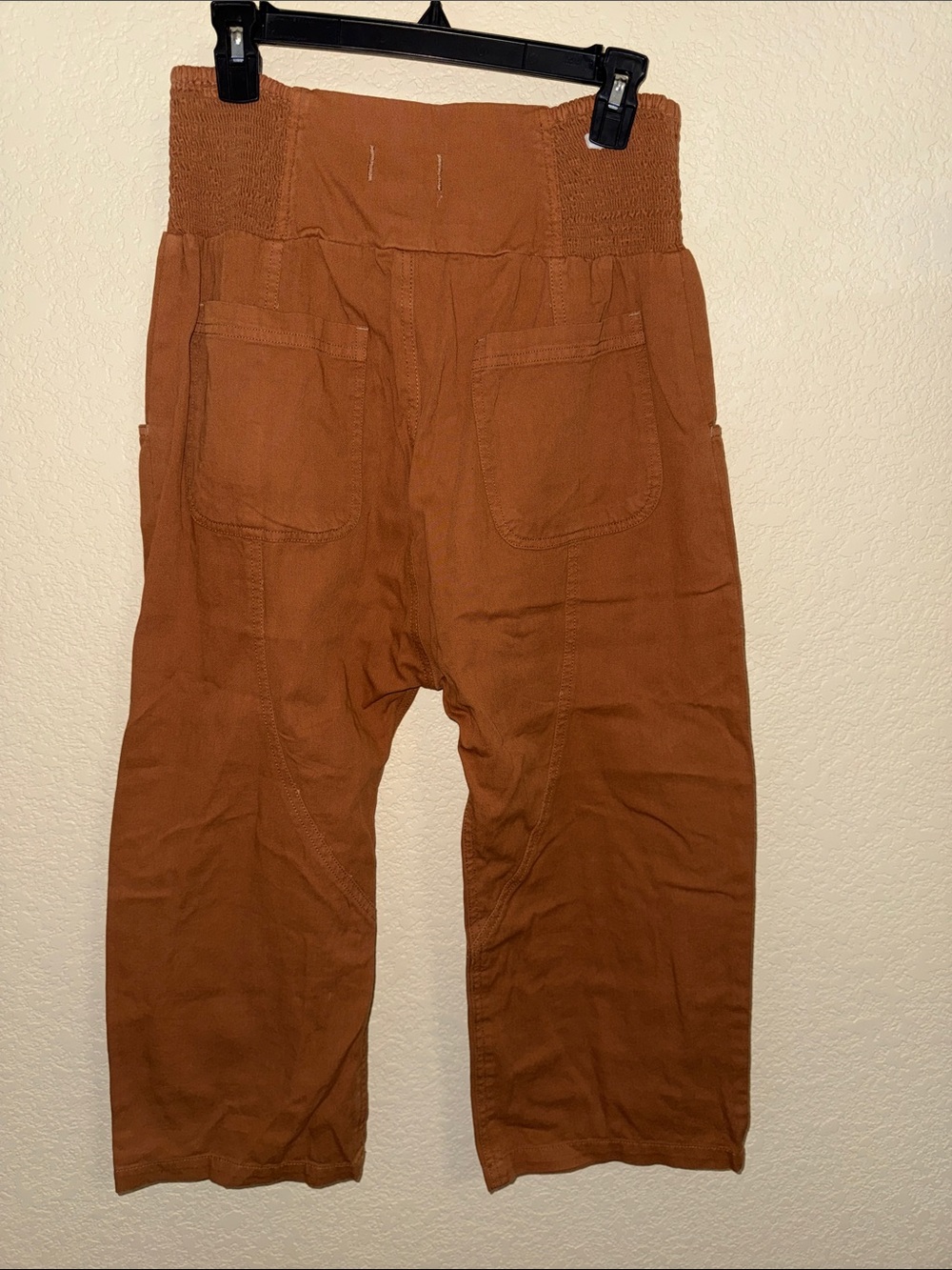 We The Free Cropped Wide-Leg Pants in Rust - Picture 4 of 7